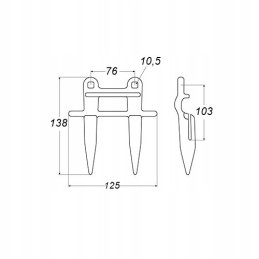 Triple bayonet soy john deere h229537