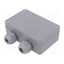 1 pcs x BOPLA - 38102700 - Enclosure: junction box, X: 64mm, Y: 98mm, Z: 34mm, polyamide, IP65