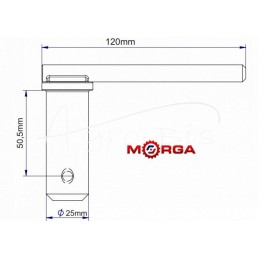 Upper hitch pin c 385 morga