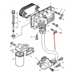 3637199m1 oil cooler housing bolt