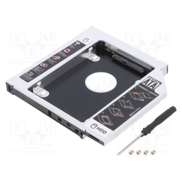 1 pcs x QOLTEC - 51869 - Hard discs housing: 2,5', SATA I,SATA II,SATA III, 127x126x12mm