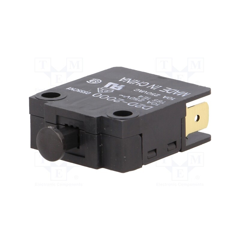 1 pcs x OMRON OCB - D2D-2000 - Switch: door, Pos: 2, SPST-NO + SPST-NC, 16A/250VAC, black, D2D