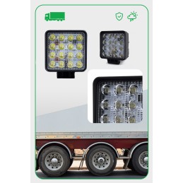Kamar 16 LED 43W square work lamp