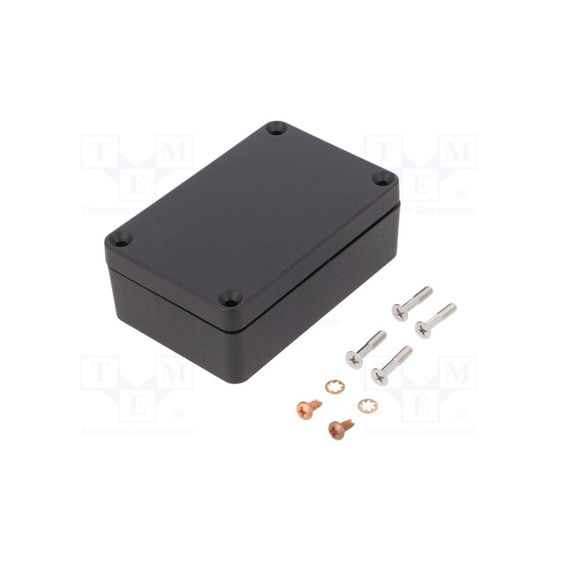 1 pcs x HAMMOND - 1590Z062BK - Enclosure: multipurpose, X: 64mm, Y: 98mm, Z: 36mm, 1590Z, aluminium