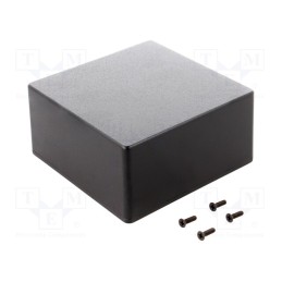 1 pcs x HAMMOND - 1590UBK - Enclosure: multipurpose, X: 120mm, Y: 120mm, Z: 55mm, 1590, aluminium