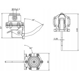 The Kramp fuel pump fits the SDF