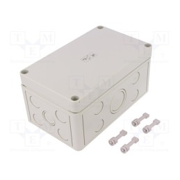 1 pcs x SPELSBERG - 10540601 - Enclosure: multipurpose, X: 110mm, Y: 180mm, Z: 90mm, TK PS, grey