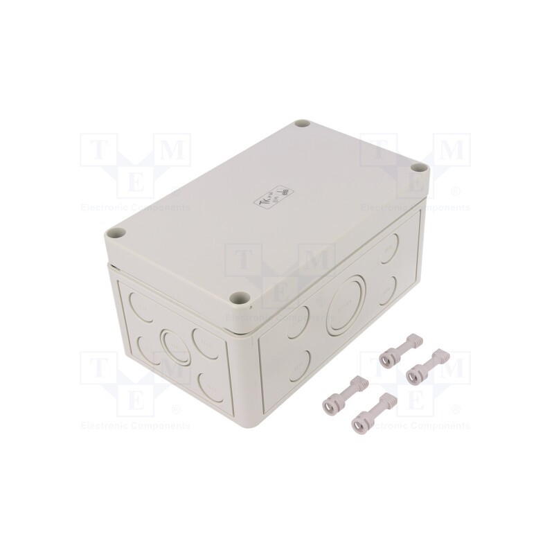 1 pcs x SPELSBERG - 10540601 - Enclosure: multipurpose, X: 110mm, Y: 180mm, Z: 90mm, TK PS, grey