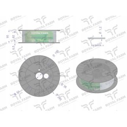 Wire spool for shepherd, 500 m, galvanized, diameter 1-2 m
