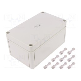 1 pcs x SPELSBERG - 11040601 - Enclosure: multipurpose, X: 110mm, Y: 180mm, Z: 90mm, TK PS, grey