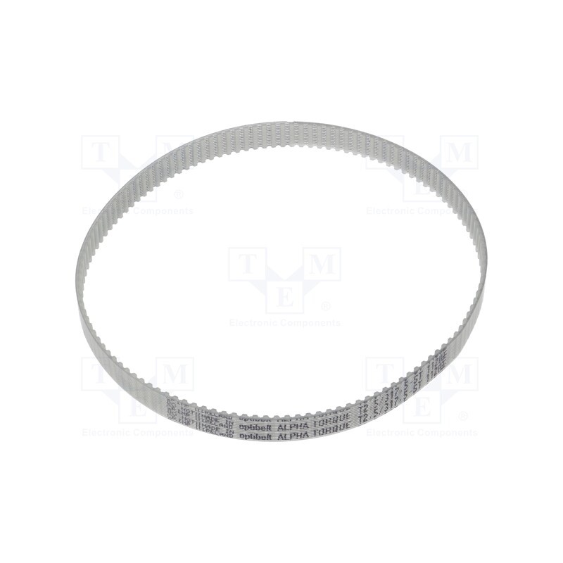 1 pcs x OPTIBELT - T2,5 317,5 877ZA - Timing belt, T2.5, W: 8mm, H: 1.3mm, Lw: 317.5mm, Tooth height: 0.7mm