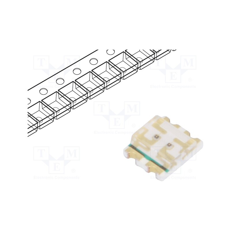 5 pcs x LITEON - LTST-C155KGJRKT - LED, SMD, 1210, red/green, 3.2x2.7x1mm, 130°, 2÷2.4/2÷2.4V, 20mA