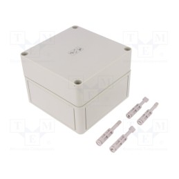 1 pcs x SPELSBERG - 11090501 - Enclosure: multipurpose, X: 130mm, Y: 130mm, Z: 99mm, TK PS, grey