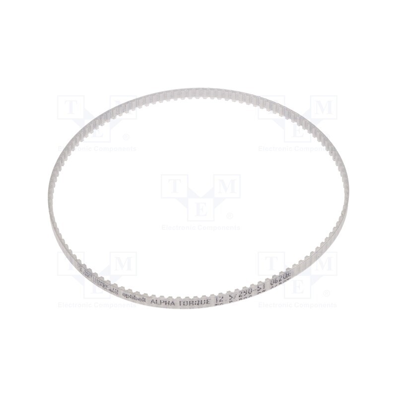 1 pcs x OPTIBELT - T2,5 290 477ZA - Timing belt, T2.5, W: 4mm, H: 1.3mm, Lw: 290mm, Tooth height: 0.7mm