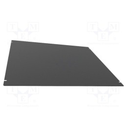 1 pcs x HAMMOND - 1431-38BK3 - Mounting plate, steel, Series: 1441, black