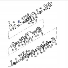 Gearbox shaft case 4210 695xl 92757c91 cnh