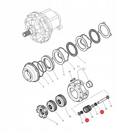 Satellite bearing massey ferguson 3382238m1