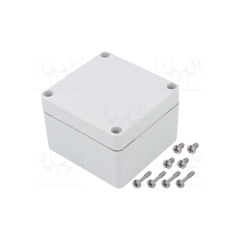1 pcs x FIBOX - PC 080806 - Enclosure: multipurpose, X: 80mm, Y: 82mm, Z: 55mm, EURONORD, grey