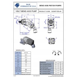 Angular piston hydraulic pump 105l