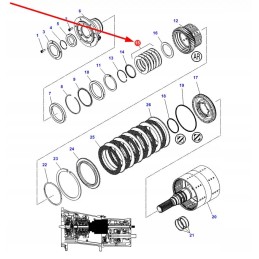 3799626m93 set of clutch basket washers