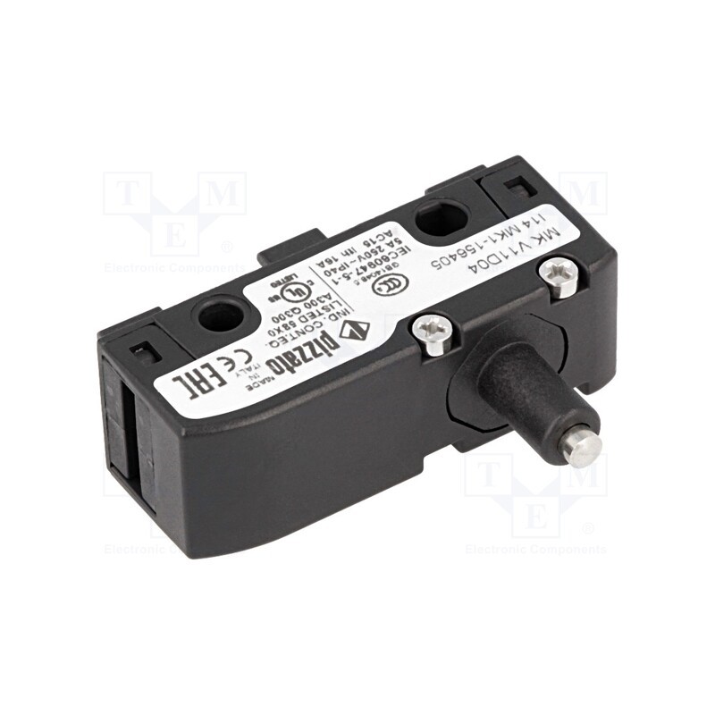 1 pcs x PIZZATO ELETTRICA - MK V11D04 - Microswitch SNAP ACTION, 6A/250VAC, 5A/24VDC, with pin, SPDT