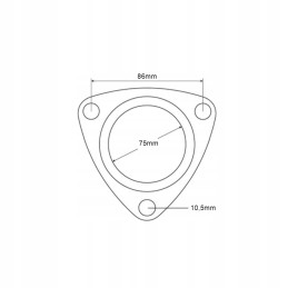 Massey Ferguson muffler gasket 3583742m2