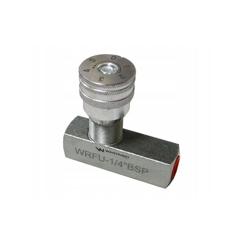 Restriction and non-return valve wrfu 90 1 4 bsp waryns