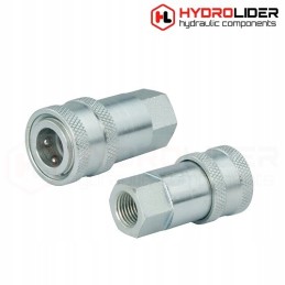 Hydraulic quick connector, euro socket, internal thread 1 4