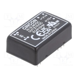 1 pcs x CINCON - EC4A15HM - Converter: DC/DC, 5/6W, Uin: 18÷36V, Uout: 15VDC, Uout2: -15VDC, THT