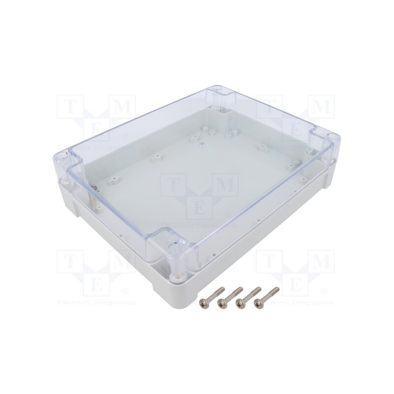 1 pcs x KRADEX - ZP240.190.60JPH TM PC - Enclosure: multipurpose, X: 190mm, Y: 240mm, Z: 60mm, ZP, light grey