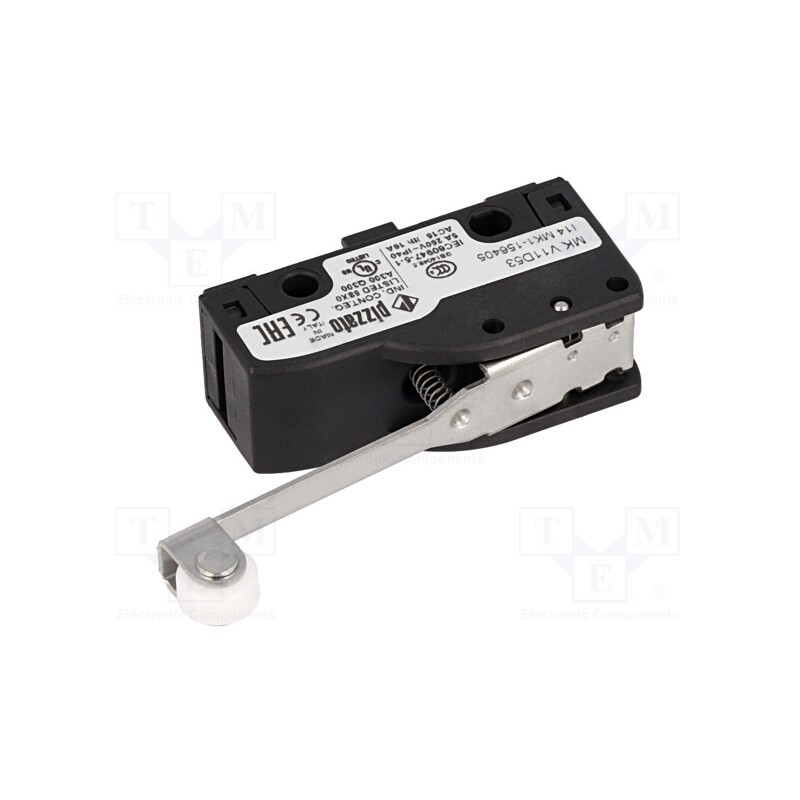 1 pcs x PIZZATO ELETTRICA - MK V11D53 - Microswitch SNAP ACTION, 6A/250VAC, 5A/24VDC, SPDT, ON-(ON), IP40
