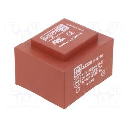 1 pcs x MYRRA - 44320 - Transformer: encapsulated, 16VA, 117VAC, 9V, 9V, 889mA, 889mA, PCB
