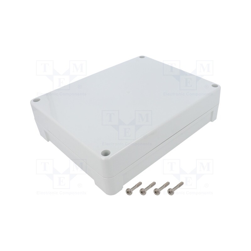 1 pcs x KRADEX - ZP240.190.60JH TM PC - Enclosure: multipurpose, X: 190mm, Y: 240mm, Z: 60mm, ZP, light grey