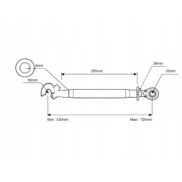 Upper connector, assembled hook eye, cat. 3 vpl5029