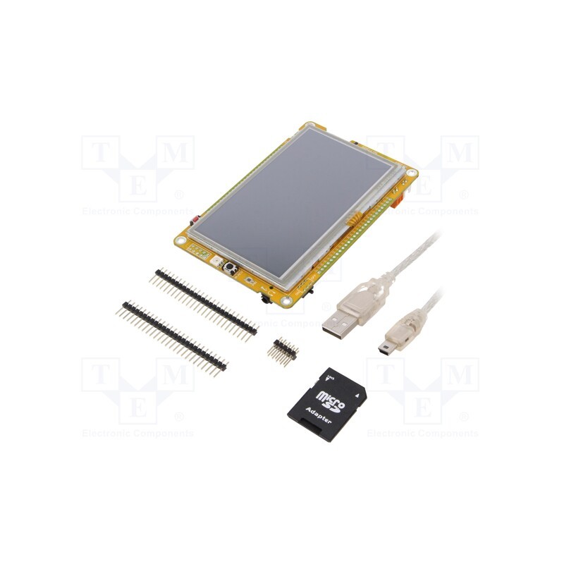 1 pcs x MIKROE - MIKROMEDIA PLUS FOR FT90X - Display: TFT, 4.3', 480x272, Interface: IrDA,USB, Controller: FT810