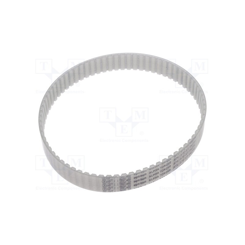 1 pcs x OPTIBELT - AT5 375 1677ZA - Timing belt, AT5, W: 16mm, H: 2.7mm, Lw: 375mm, Tooth height: 1.2mm