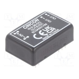 1 pcs x CINCON - EC3AW01HM - Converter: DC/DC, 3W, Uin: 9÷36V, Uout: 5VDC, Iout: 600mA, DIP24, THT