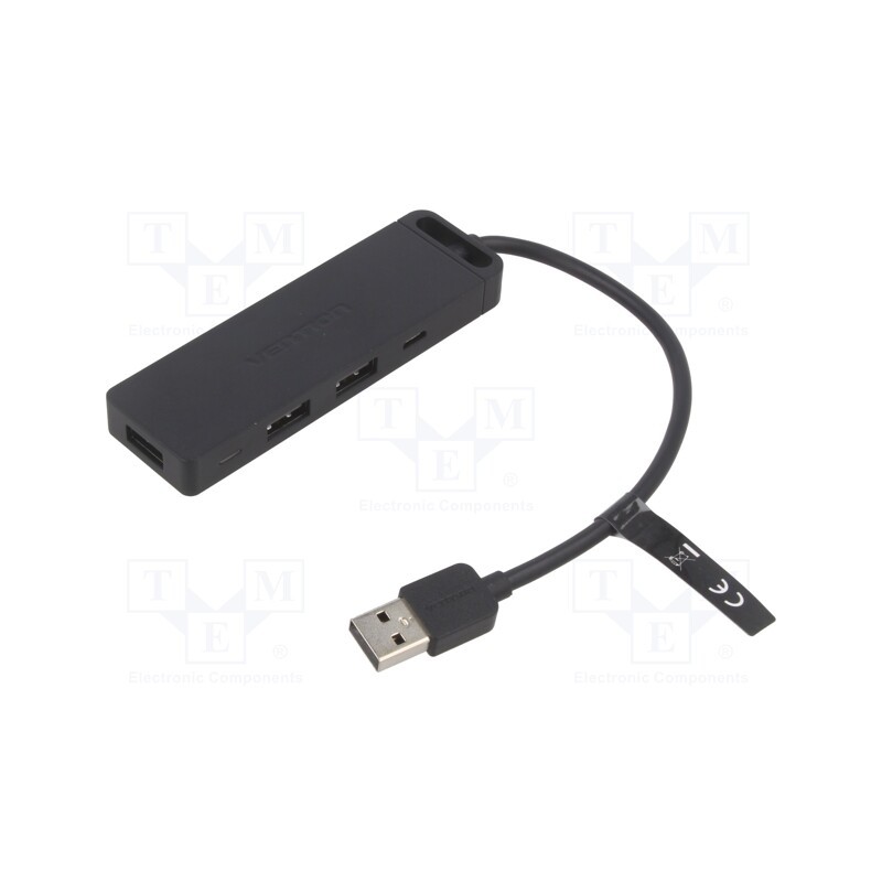 1 pcs x VENTION - CHUBB - Hub USB, microSD,SD,USB A socket x3,USB B micro socket, PnP