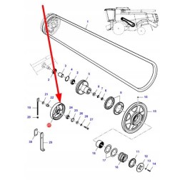 La300132452 shaker drive pulley