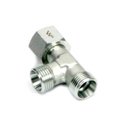 Asymmetrical metric hydraulic tee bba