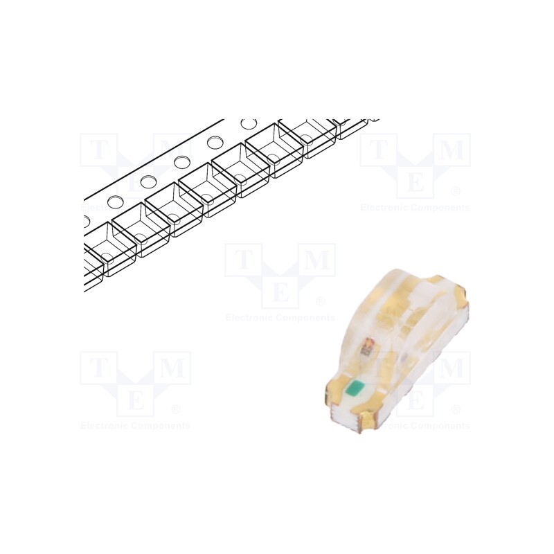 5 pcs x REFOND - RF-W1S118TS-A42 - LED, SMD, 1204, green/blue/orange, 3.2x1x1.48mm, 140°, 20mA