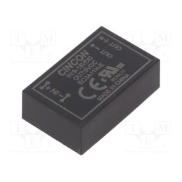 1 pcs x CINCON - EC3A11H-E - Converter: DC/DC, 3W, Uin: 9÷18V, Uout: 5VDC, Iout: 309mA, DIP24, THT