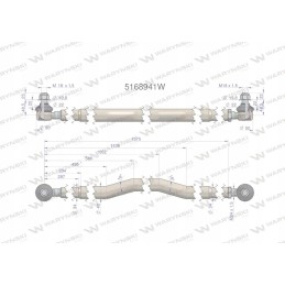 Steering rod 5168941 Warynski