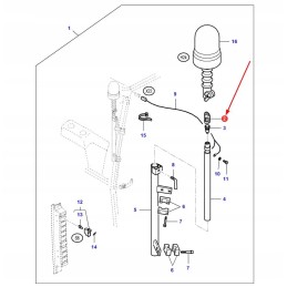 V31085100 warning light holder cap
