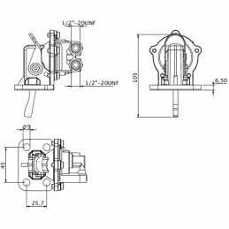 Fuel pump massey ferguson 4225098m91