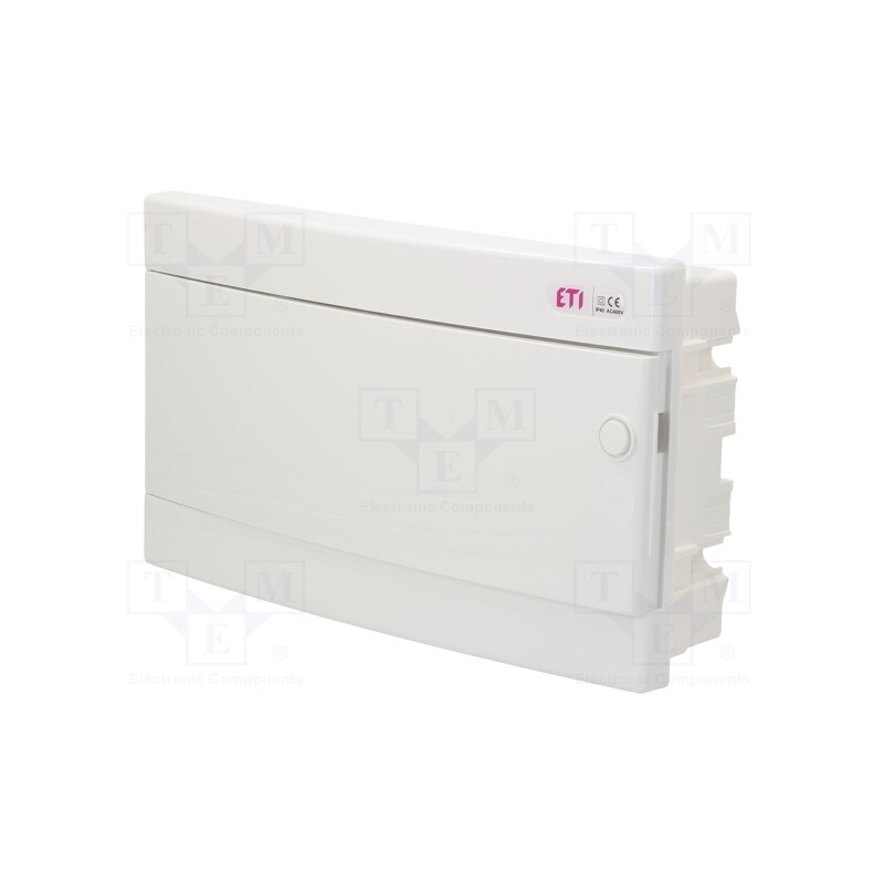 1 pcs x ETI POLAM - ECM18PO-S - Enclosure: for modular components, IP40, plaster embedded, white