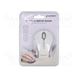 1 pcs x GEMBIRD - MUSW-3B-01-MX - Optical mouse, white,black, USB A, wireless, 10m, No.of butt: 3
