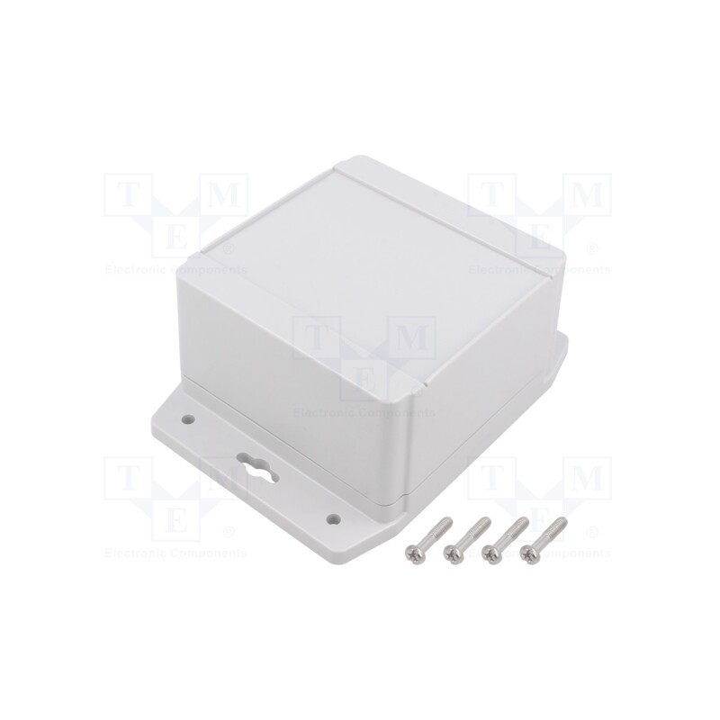 1 pcs x HAMMOND - 1555L2F42GY - Enclosure: multipurpose, X: 104mm, Y: 106mm, Z: 62mm, 1555F, grey