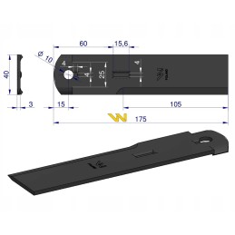 Fixed knife straw chopper forage harvester