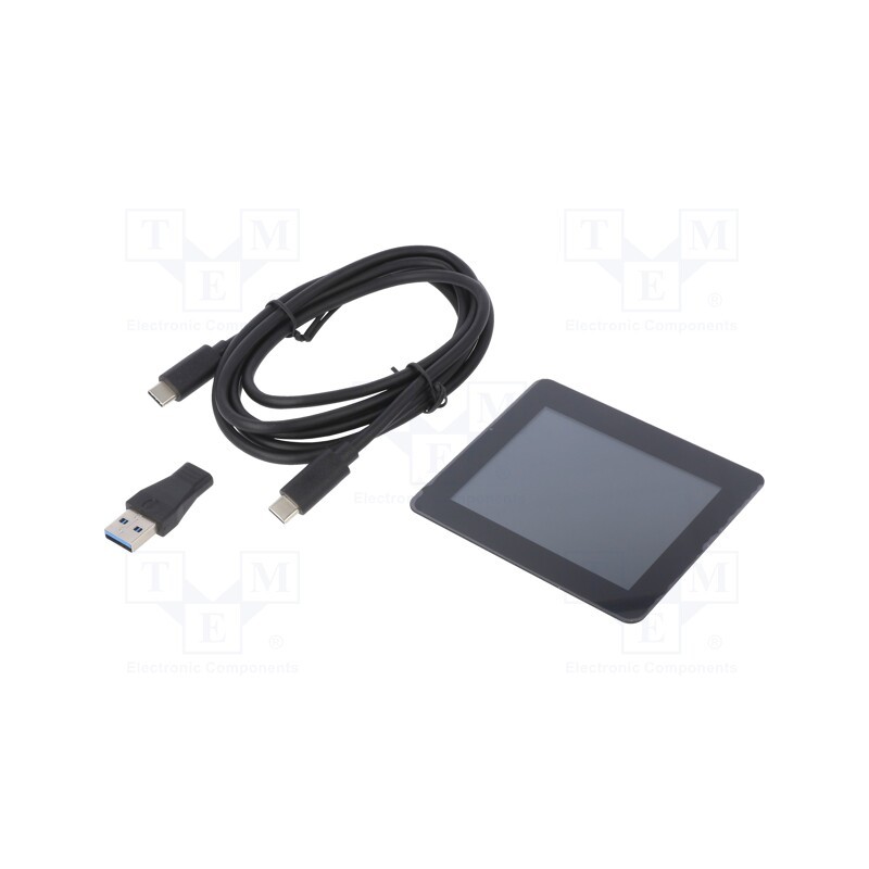 1 pcs x MIKROE - MIKROMEDIA 3 FOR STM32F4 CAP FPI W BEZEL - Display: TFT, 3.5', 320x240, Illumin: LED, Interface: I2C, 3.3÷5VDC